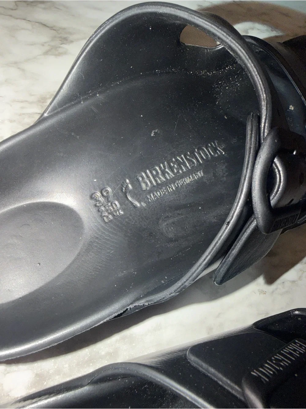 Birkenstock rubber sandals